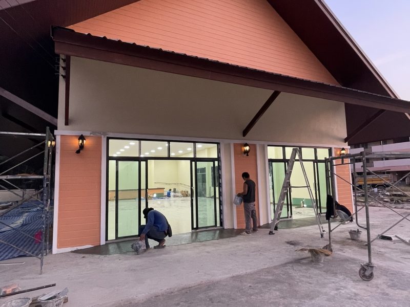 งานก่อสร้างอาคาร Activity Building